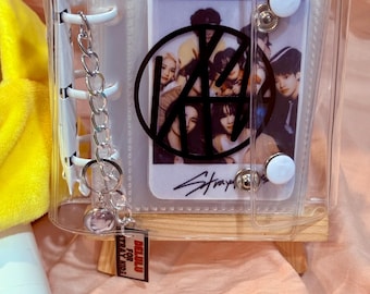 Kpop Photo Card Keychain, Mini Photocard Holder, Custom Kpop Keyring, Stray Kids TXT Ateez Idle Merch, Kpop Mini Binder, Kpop Gift