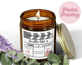 Vela, vela inspirada en K-drama, regalo para un fan de K-drama, vela de cera de soja, vela personalizada, fragancia para el hogar, vela de aromaterapia
