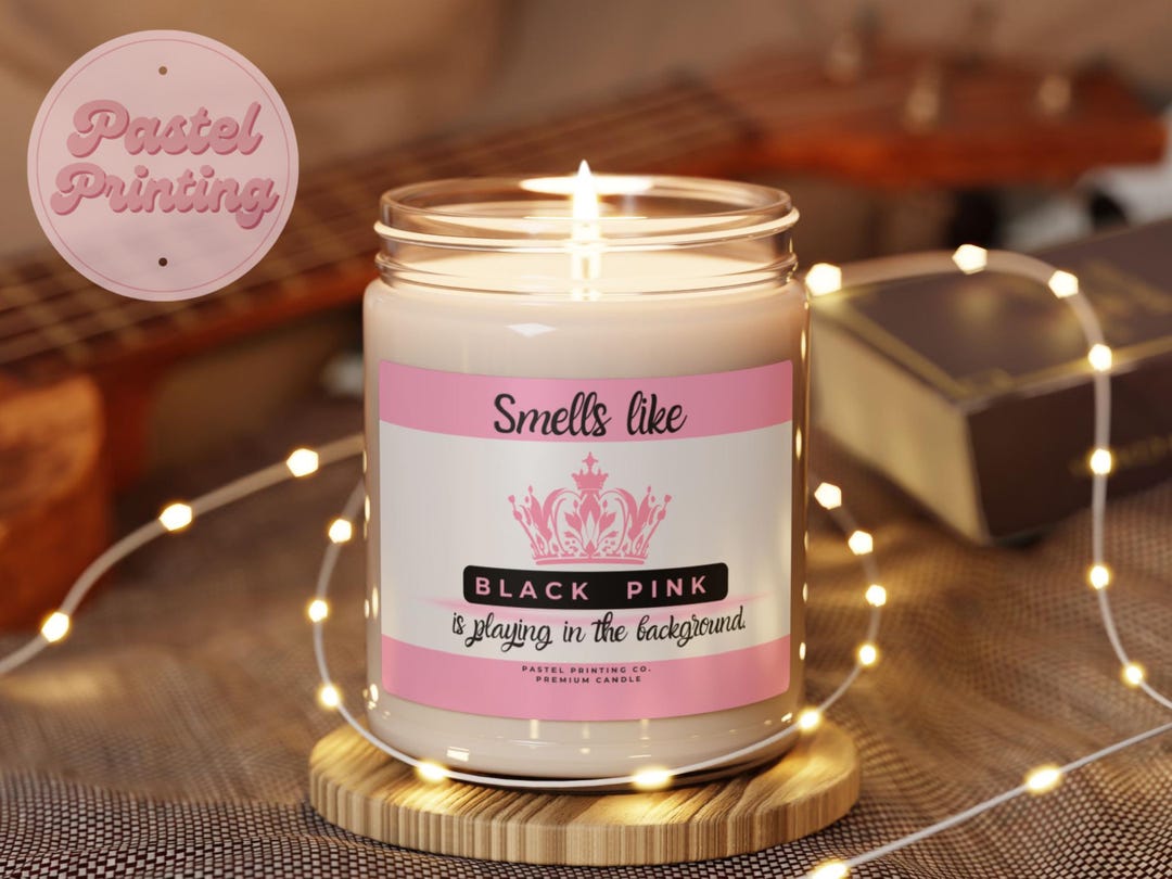 Black Pink Themed Candle, Black Pink Fan Gift, Black Pink Merch