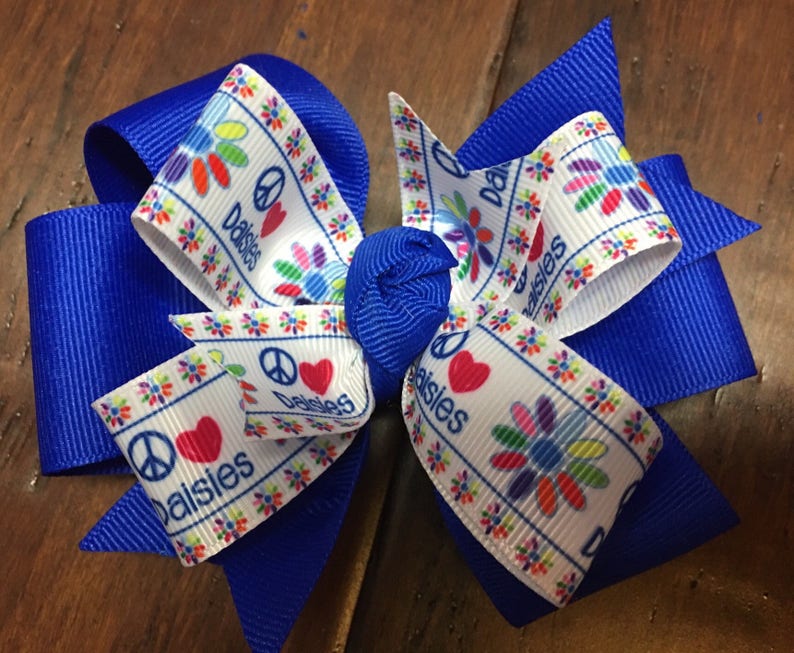 Girl Scouts Daisy Scout Double Stacked Pinwheel Boutique Hair Etsy girl-scouts-daisy-scout-double-stacked-pinwheel-boutique-hair-etsy