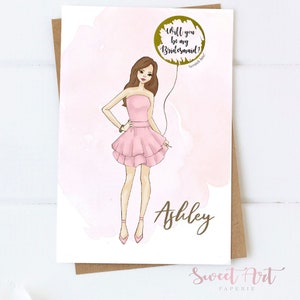 Scratch Off va que vous être ma demoiselle d’honneur ? Carte - demoiselle d’honneur, demoiselle d’honneur proposition Invitation demander carte personnalisé Illustration