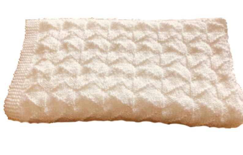 Easy Knit and Purl Baby Blanket KNITTING PATTERNS Etsy