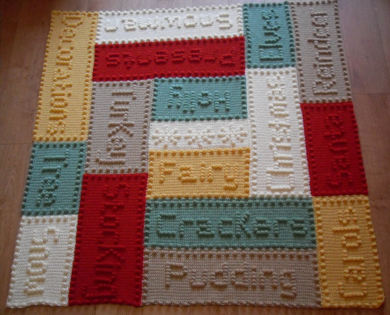 Christmas Lap Blanket Motifs Crochet PATTERN by Peach.unicorn Etsy