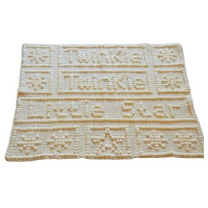 Twinkle Twinkle Little Star Baby Blanket Crochet Pattern by Peach.Unicorn