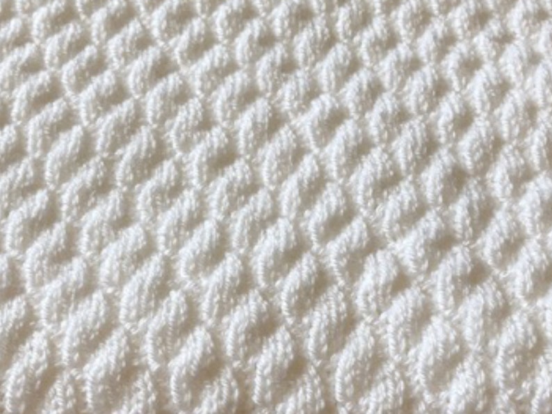 Easy Baby Blanket Knitting Pattern for Beginner Diagonal Bumps Knit and Purl