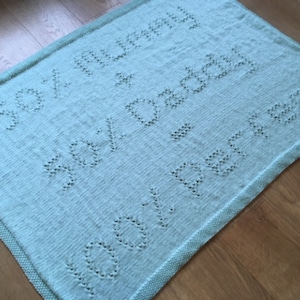 KNITTING PATTERN baby blanket 100% Perfect