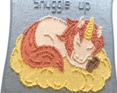 Unicorn Blanket Knitting Pattern, Bobbles and Intarsia (PDF)