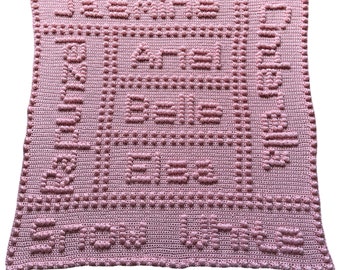 Fairytales Baby Blanket CROCHET PATTERN Puff Stitch