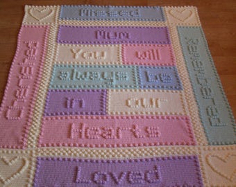 Remembrance Mum Lap Blanket Crochet PATTERN by Peach.Unicorn