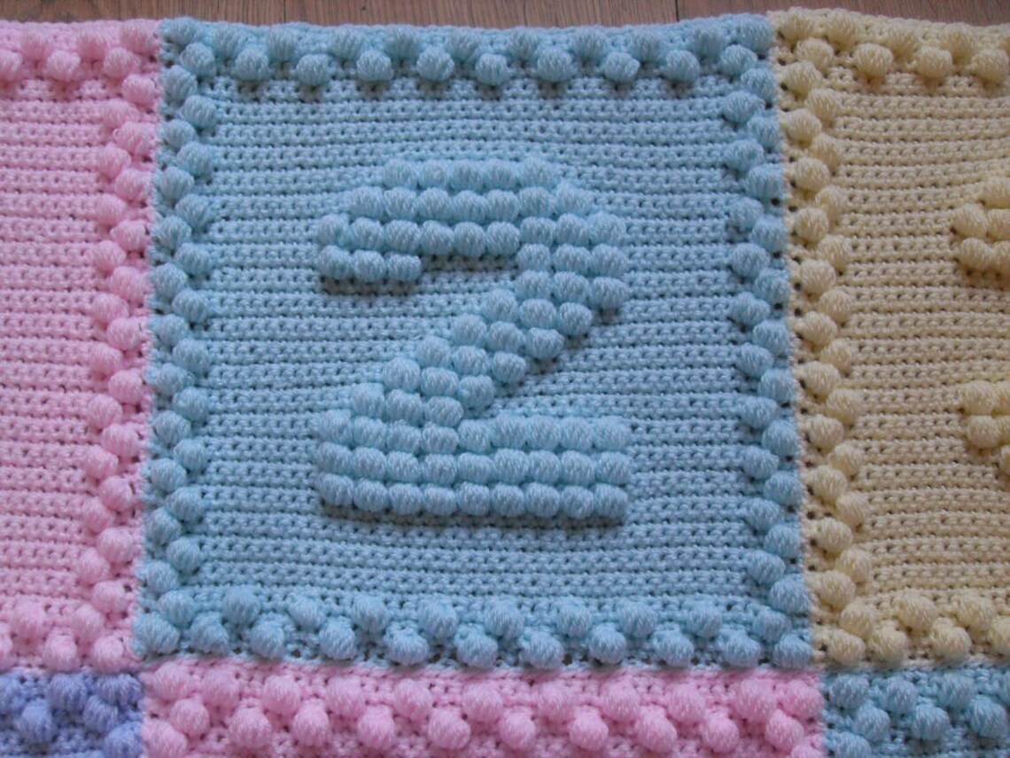Number CROCHET PATTERN Baby Blanket Afghan - Etsy