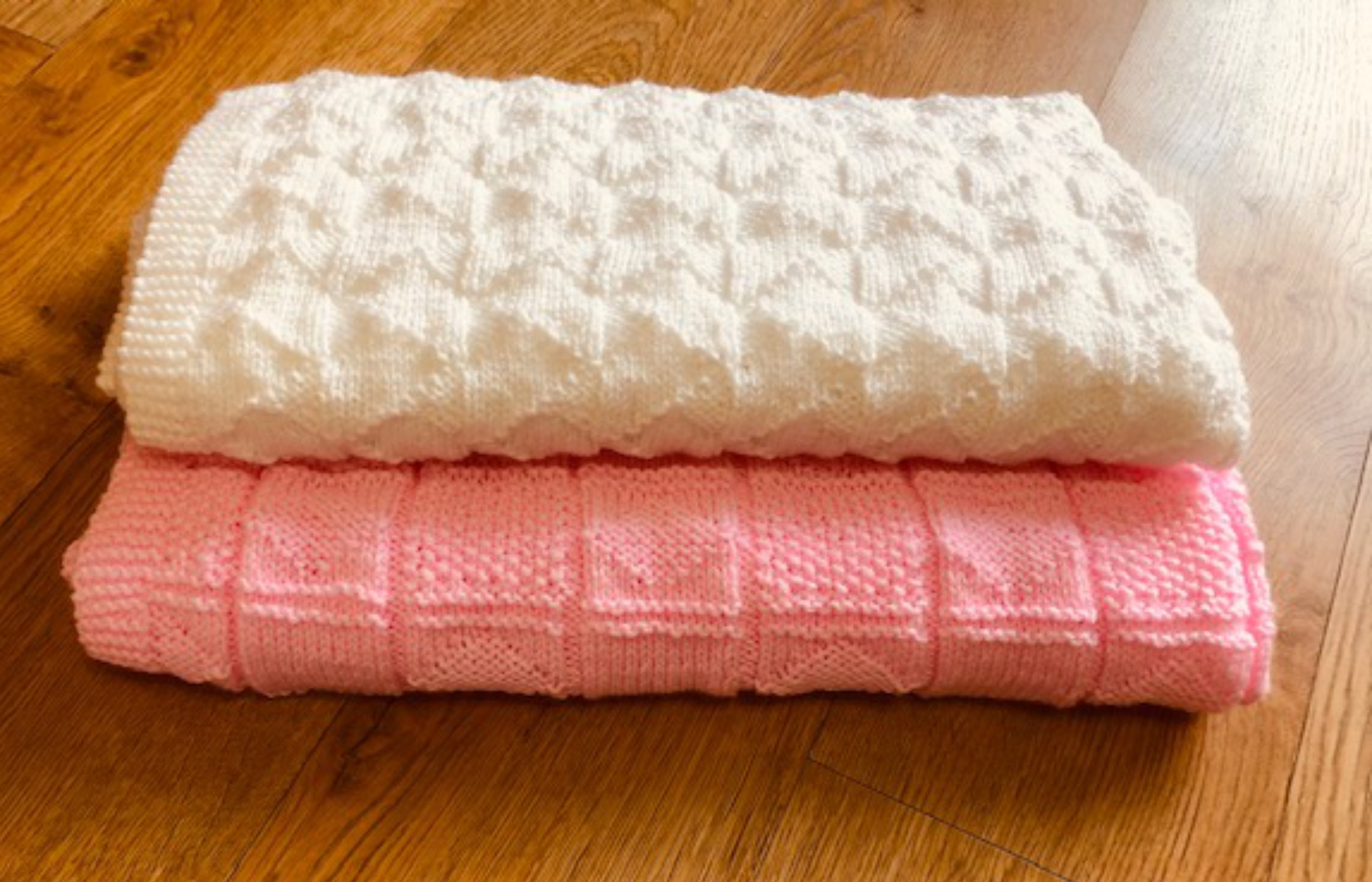 Easy Knit and Purl Baby Blanket KNITTING PATTERNS Etsy