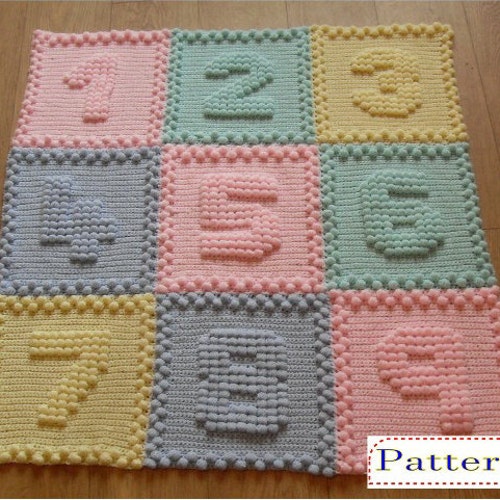 Baby Blanket Floral Crochet Pattern Yummy Flower Granny Etsy