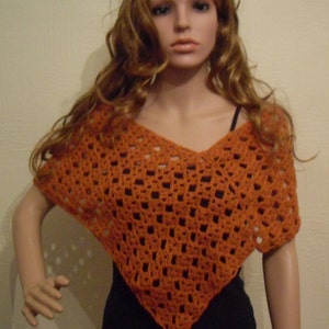 Diamond Poncho / Ladies Evening Shawl Crochet Pattern