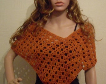 Diamond Poncho / Ladies Evening Shawl Crochet Pattern