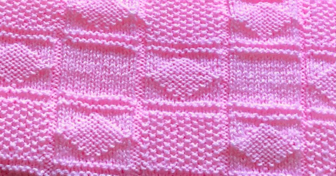 Easy Knit and Purl Baby Blanket KNITTING PATTERNS Etsy