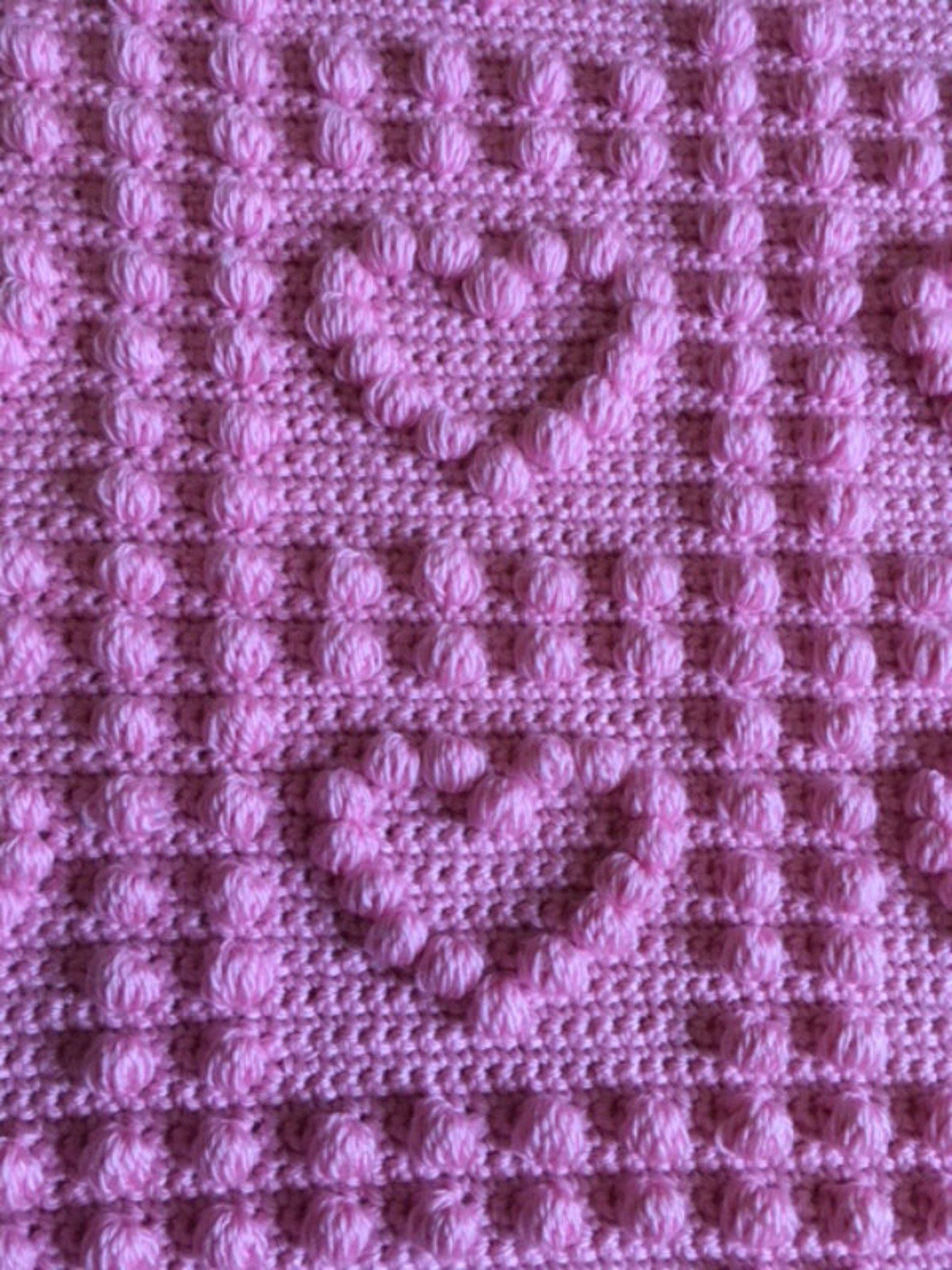 CROCHET PATTERN Baby Blanket Love Hearts Onepiece Blanket by Etsy UK
