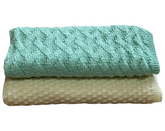 Easy Baby Blanket KNITTING PATTERNS Beginner Friendly, Crossing Lines and Ladders.