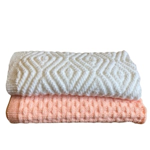 Easy Baby Blanket KNITTING PATTERNS Beginner Friendly, Cosy Weaving & Hidden Crosses image 7