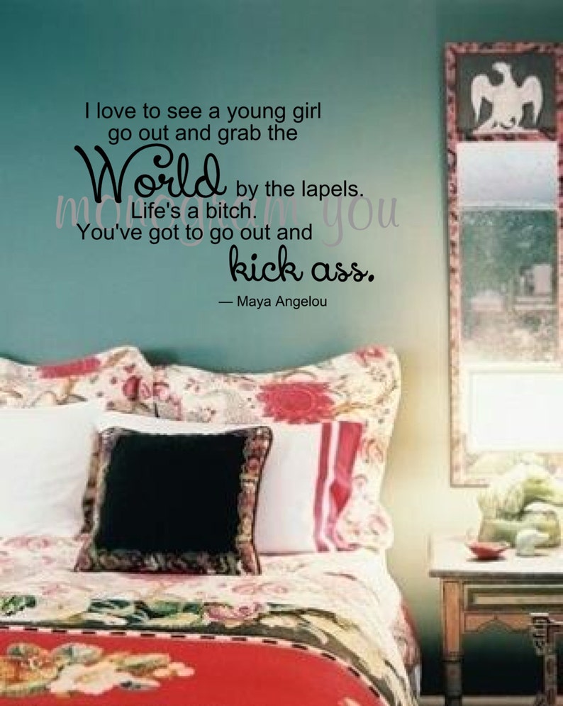 Maya Angelou Quote Wall Decal Etsy