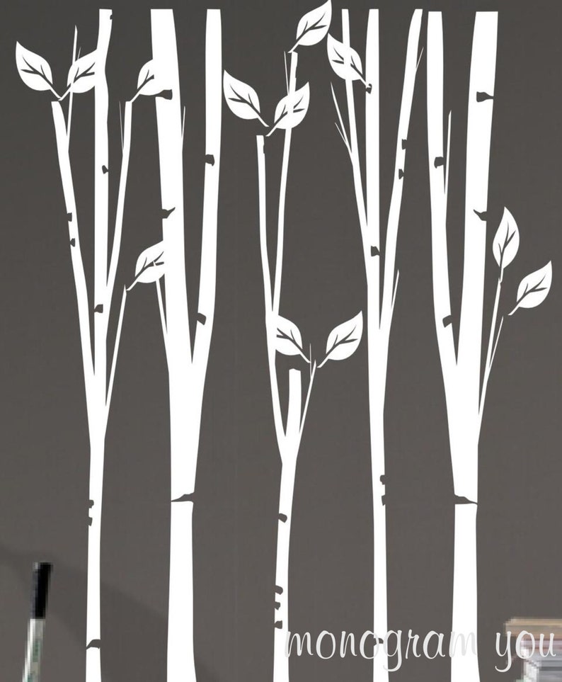 Tree Wall Decal Birch Tree Vinyl Wall Decals Wall Decal
