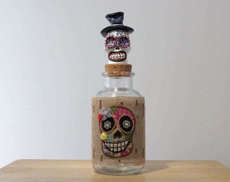 Skull Kitchen Canisters Day of the Dead Trio of 3 Skull Etsy