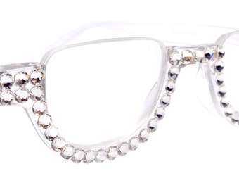 Fancy Reading Glasses w Bling, Stylish Readers, Rhinestones Glasses — NY  Fifth Avenue