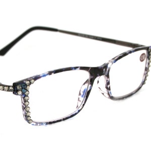 Vienna, (Bling) Women Reading Glasses W (Black Diamond, Montana Blue)   +1.25 +3 (Tortoise Shell, Blue) NY Fifth Avenue