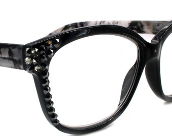 Savannah bling Women Reading Glasses W 2X Line black -   Eyeglasses  frames for women, Reading glasses, Fashion eye glasses