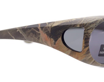 Silva, (Fit Over) Glasses, Rectangular Polarized Sunglasses 1.1mm 100% UV Protection (Green Camo) Great Out Door Fishing  NY Fifth Avenue