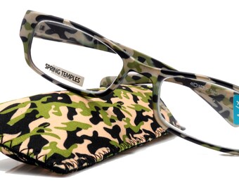 camouflage reading glasses
