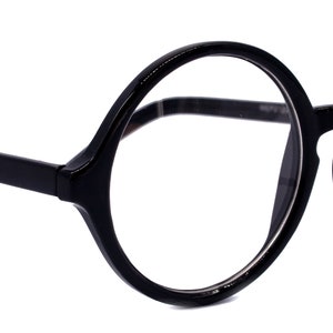 Mabel, (Premium) True Round vintage Reading Glasses (Black) Circle Eye, Medium, NY Fifth Avenue