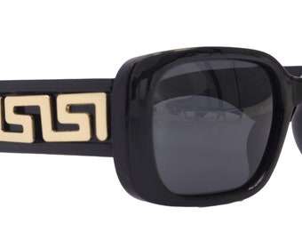 Gafas de sol polarizadas Chania para mujer, lentes grises polarizadas de 1,1 mm, 100 % protección UVA/UVB (negras, cuadradas), NY Fifth Avenue