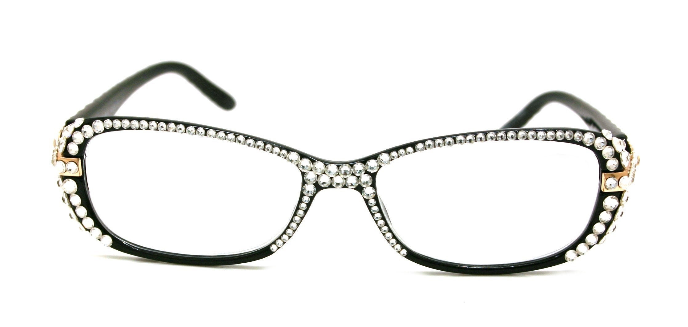 Glamour Quilted bling Reading Glasses 4 Women With full Etsy