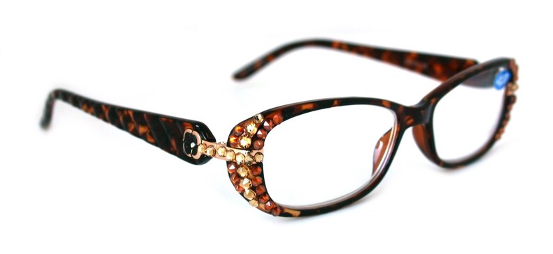 women's reading glasses with bling