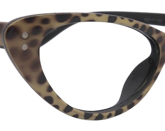 Savage,  (Premium) Reading Glasses,  Magnifying Eyeglass, CatEye Cheetah Color Frame, and temples. NY Fifth Avenue