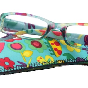Elsa, Premium Reading Glasses for Women    (Teal, Yellow) Optical Frame, NY Fifth Avenue