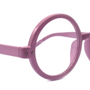 Zelda, (Reading Glasses) (Premium) Big True Round vintage (L. Purple) X Large Eye, Oversize,  NY Fifth Avenue