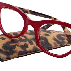 Rihanna, Premium Reading Glasses High End Reading Glass +1.50 to +3 magnifying glasses (Red Cat Eye) Optical Frames