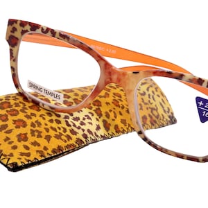 Premium Reading Glasses High End Reading Glass +1.25 to +4 magnifying glasses, Square. optical Frames
