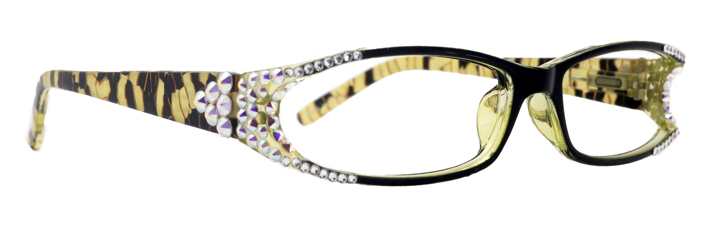 Tuscany bling Reading Glasses for Women Adorned W clear black Green Marble Rectangular NY Fifth Avenue Etsy Australia