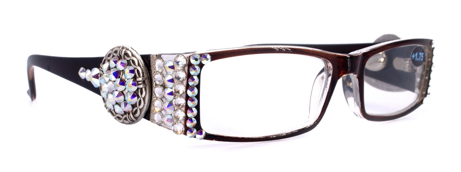 The Medallion bling Reading Glasses 4 Women W clear AB Etsy