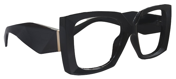 Penelope Black Large Oversized Reading Glasses, Women Readers