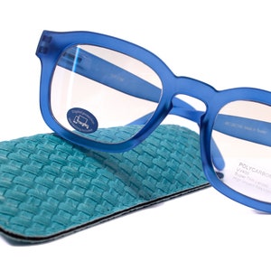 Apollo, (Blue Light Blocker) Reading Glasses, w AR Coating (Anti Glare) Filter, (Navy Blue, Square) No prescription, Gamers NY Fifth Avenue