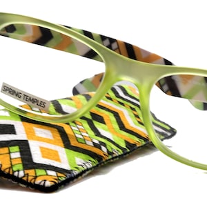 Monet, (Premium) Reading Glasses High End Readers +1 .. +3 Magnifying, Translucent (L Green) Chevron Square. Optical Frame. NY Fifth Avenue.