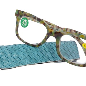 Premium Reading Glasses High End Reading Glass +1.25 to +3 magnifying glasses, Square. optical Frames