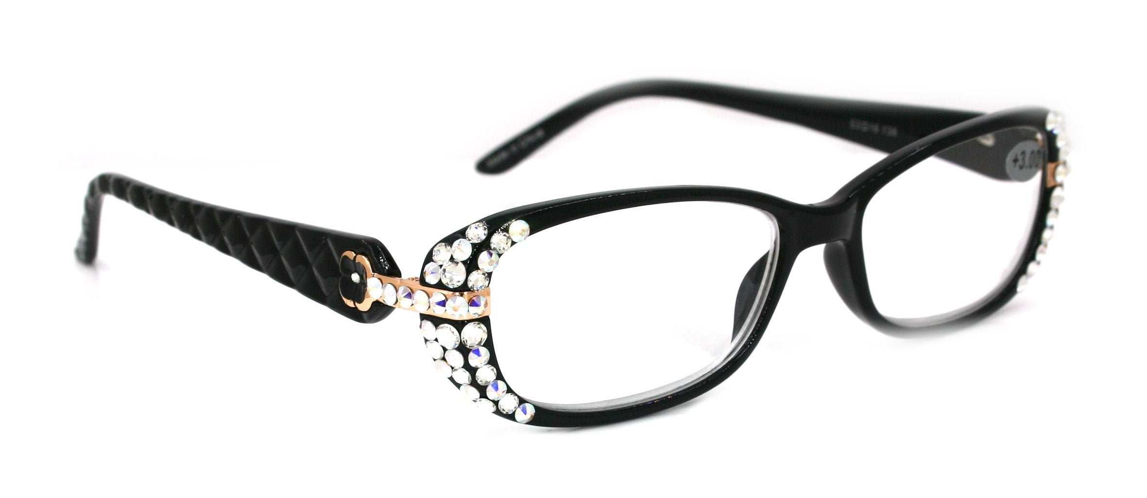 Glamour Quilted bling Women Reading Glasses Adorned W Etsy Australia