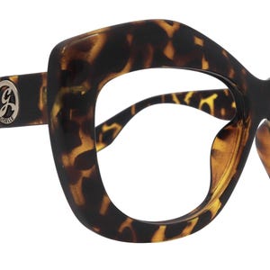 Sedona, tortoise-shell Large Oversized Reading Glasses, Women Readers, High End Reading Magnifying eyeglasses, Big Frame by NY Fifth Avenue