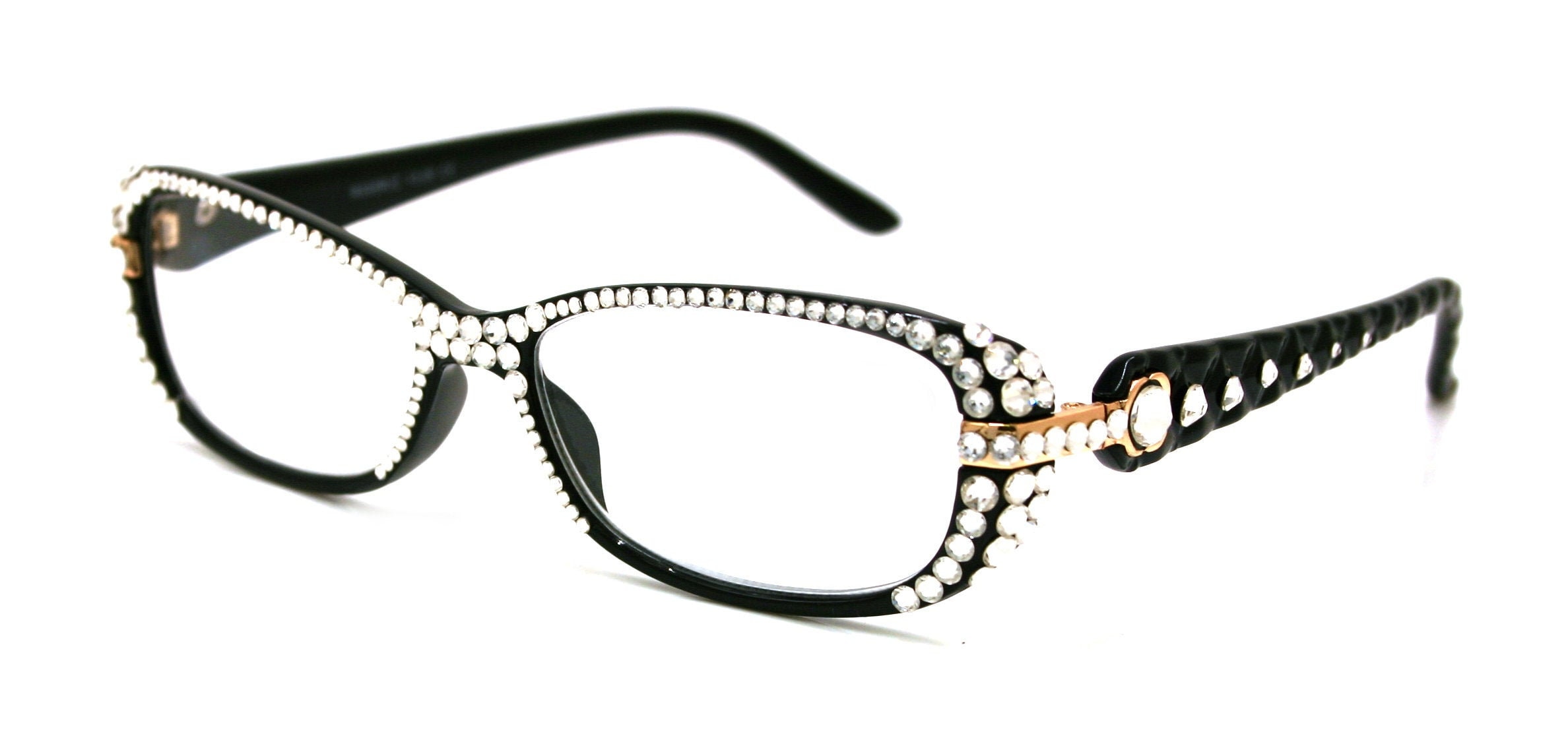 Glamour Quilted bling Reading Glasses 4 Women With full 