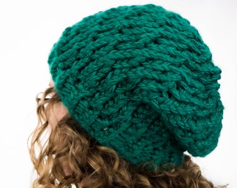 Patron de bonnet en tricot super volumineux : bonnet ample pour adulte (téléchargement PDF)