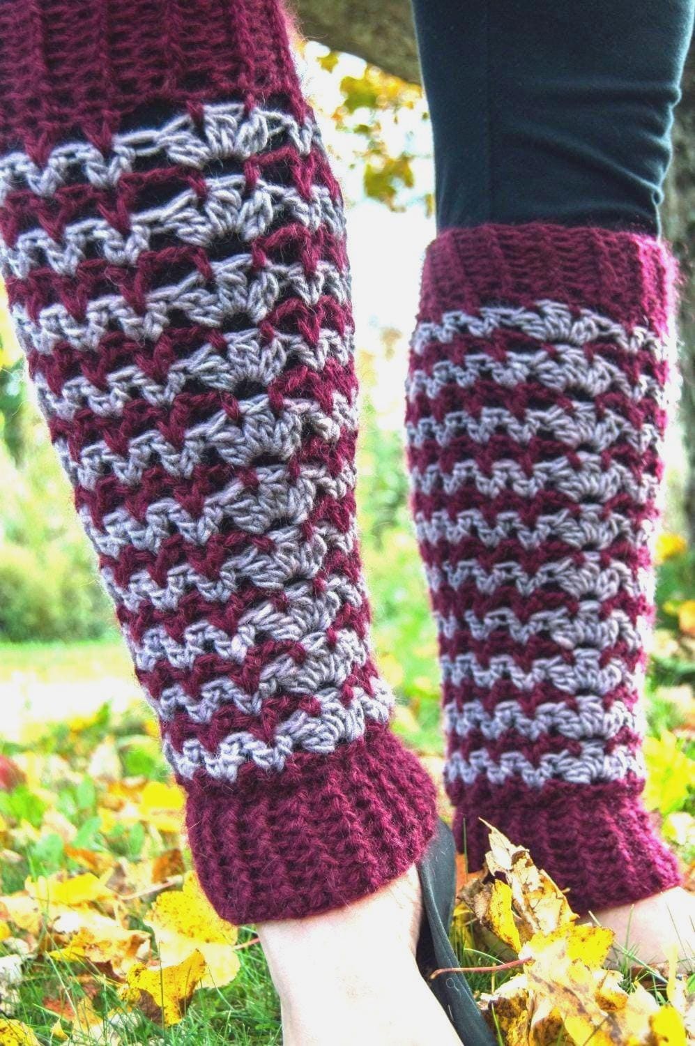 30 Crochet Leg Warmers Patterns for Retro, Cozy, and Statement Style 24 Fitted Lace Leg Warmers Pattern